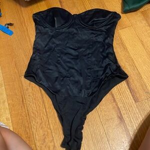Black Strapless zara bodysuit